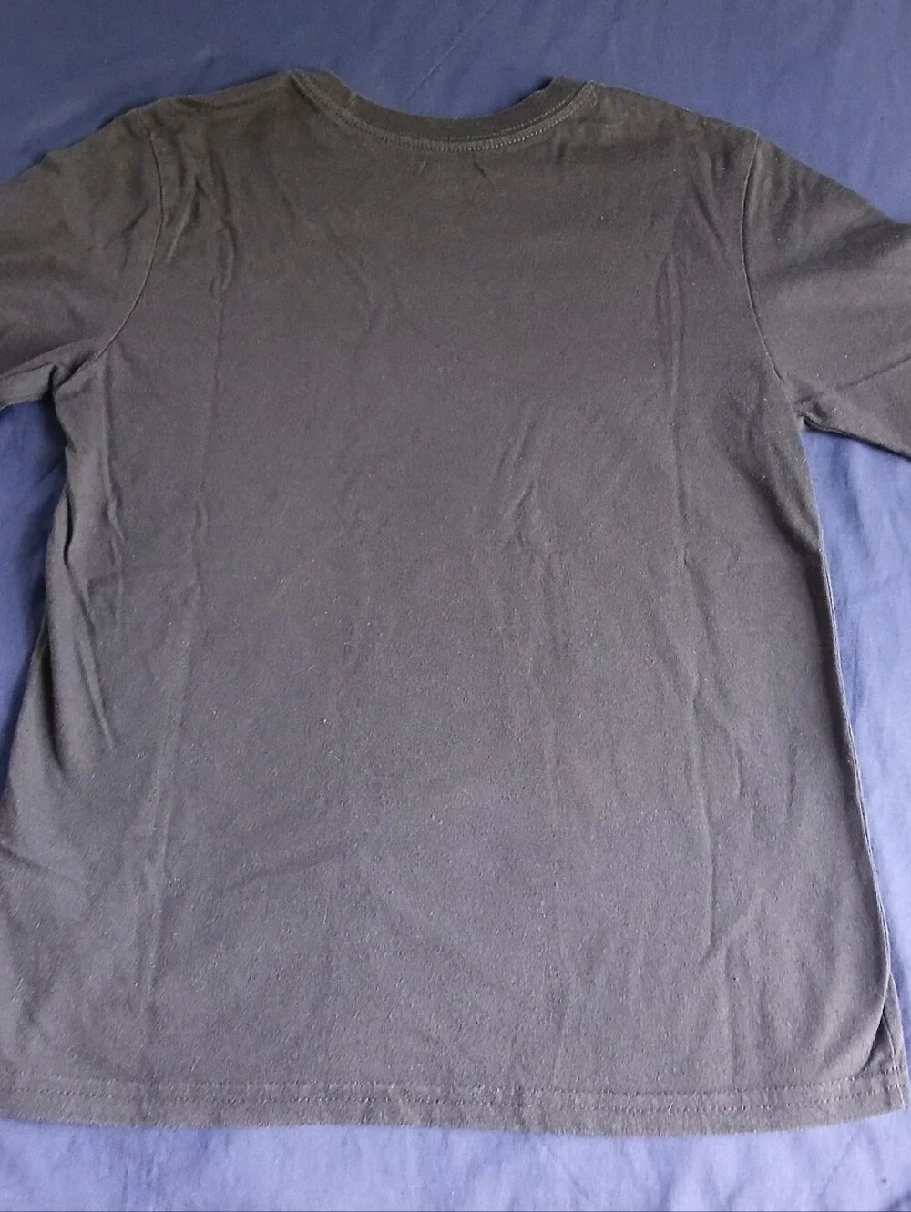 Kids Black Skeleton Graphic Tee with Orange Moon Size (10-12)